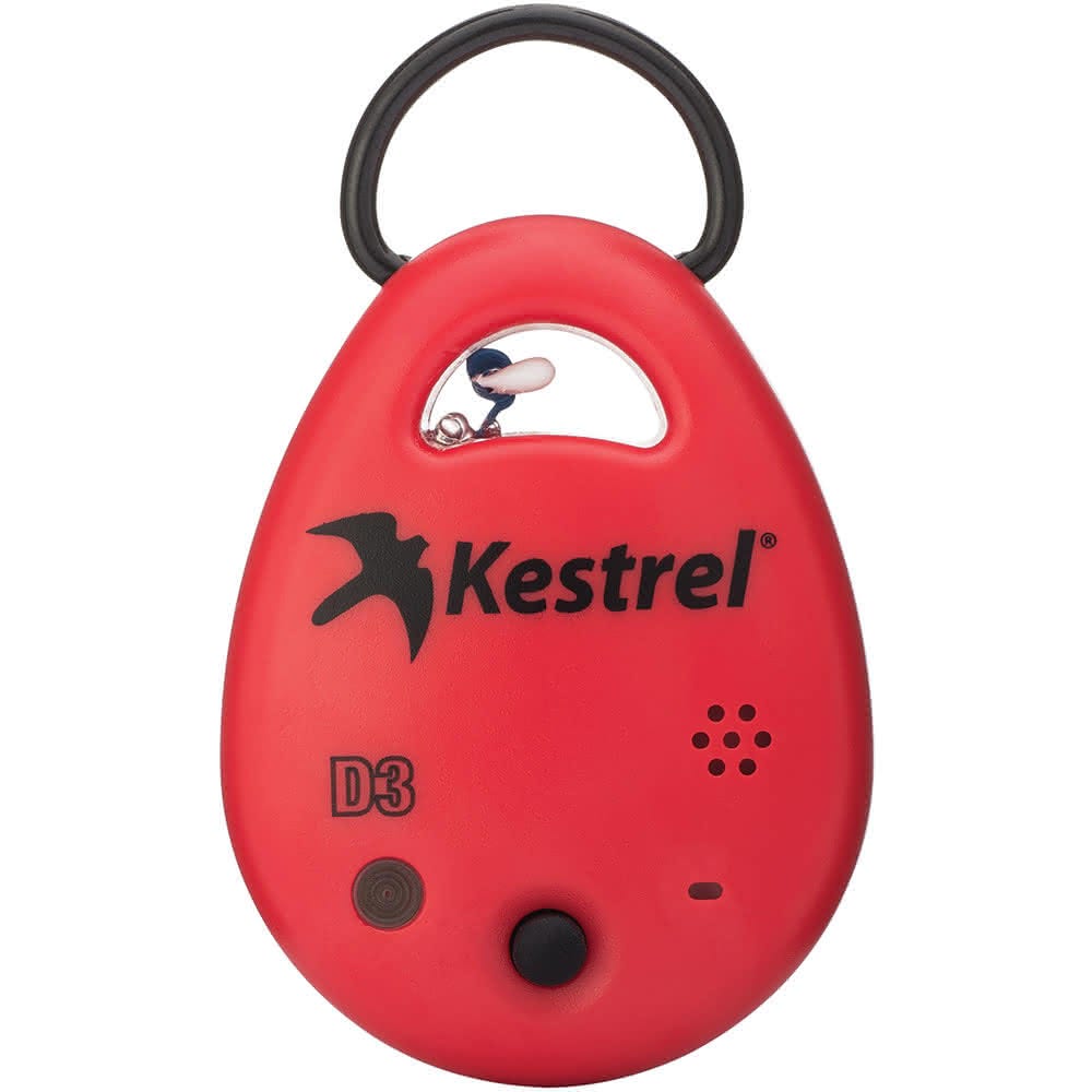 Kestrel DROP D3 – רשם נתוני טמפרטורה, לחות, לחץ וגובה צפיפות