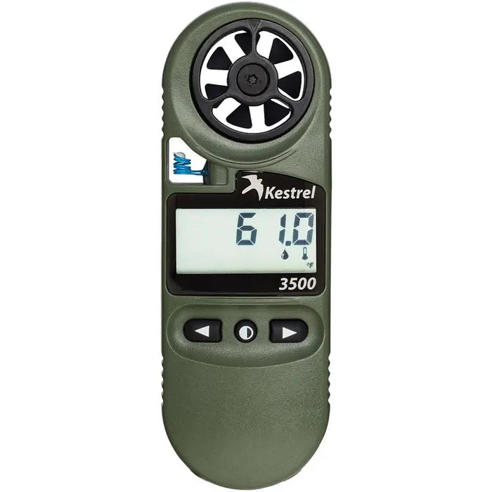 Kestrel 3500NV – מד מזג אוויר כיס עם לחות ותאורת ראיית לילה