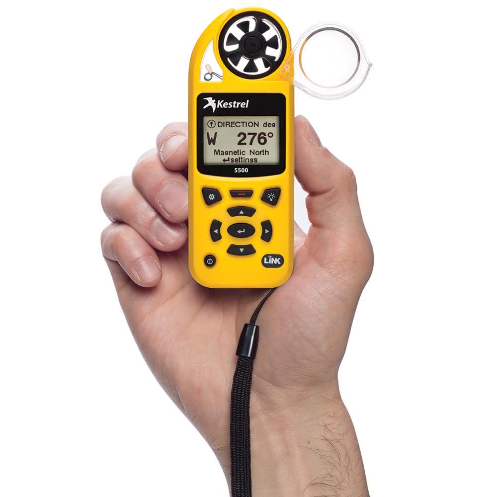 Kestrel 5500 – מד מזג אוויר מקצועי עם LiNK ומתקן כנף מסתובבת