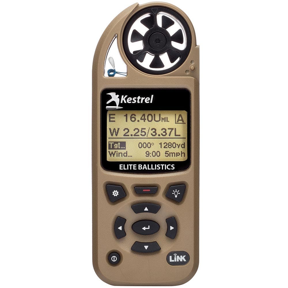 Kestrel 5700 Elite – מחשב בליסטי עם Applied Ballistics ו־LiNK – חום מדבר (Tan)