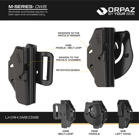 נרתיק אורפז M-Series – פנימי וחיצוני (IWB & OWB)
